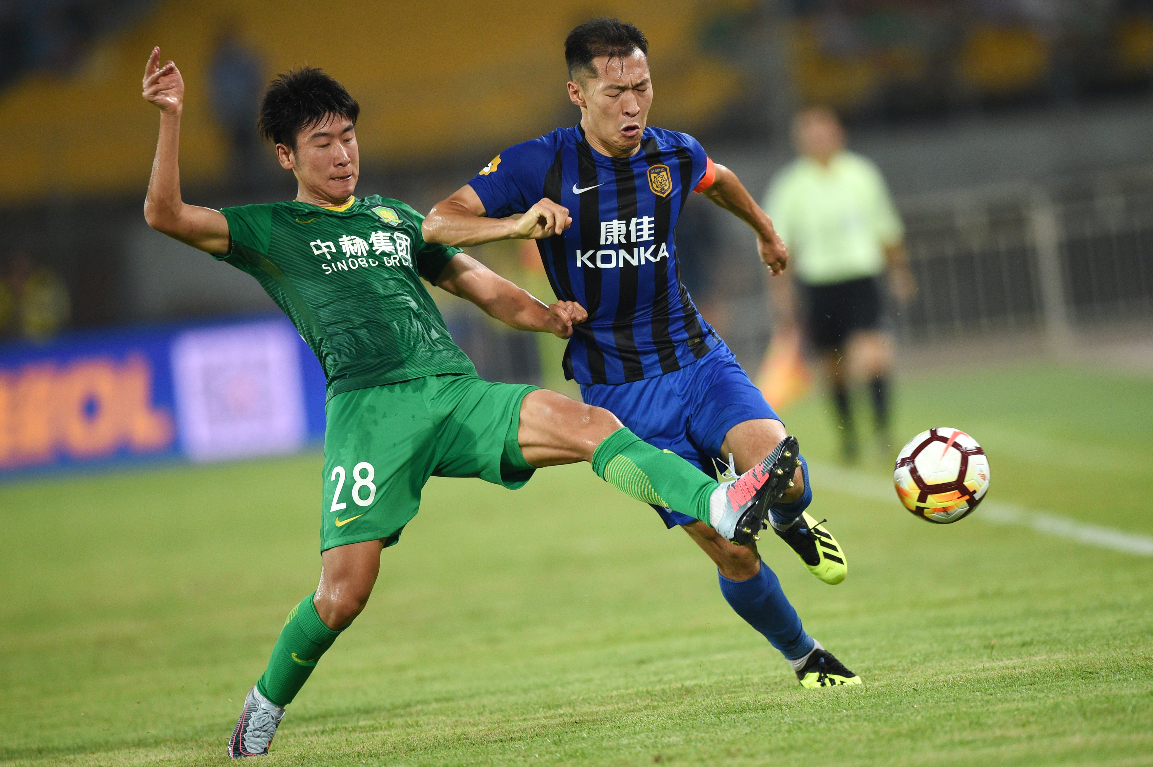 国安战平苏宁，紧咬争冠对手